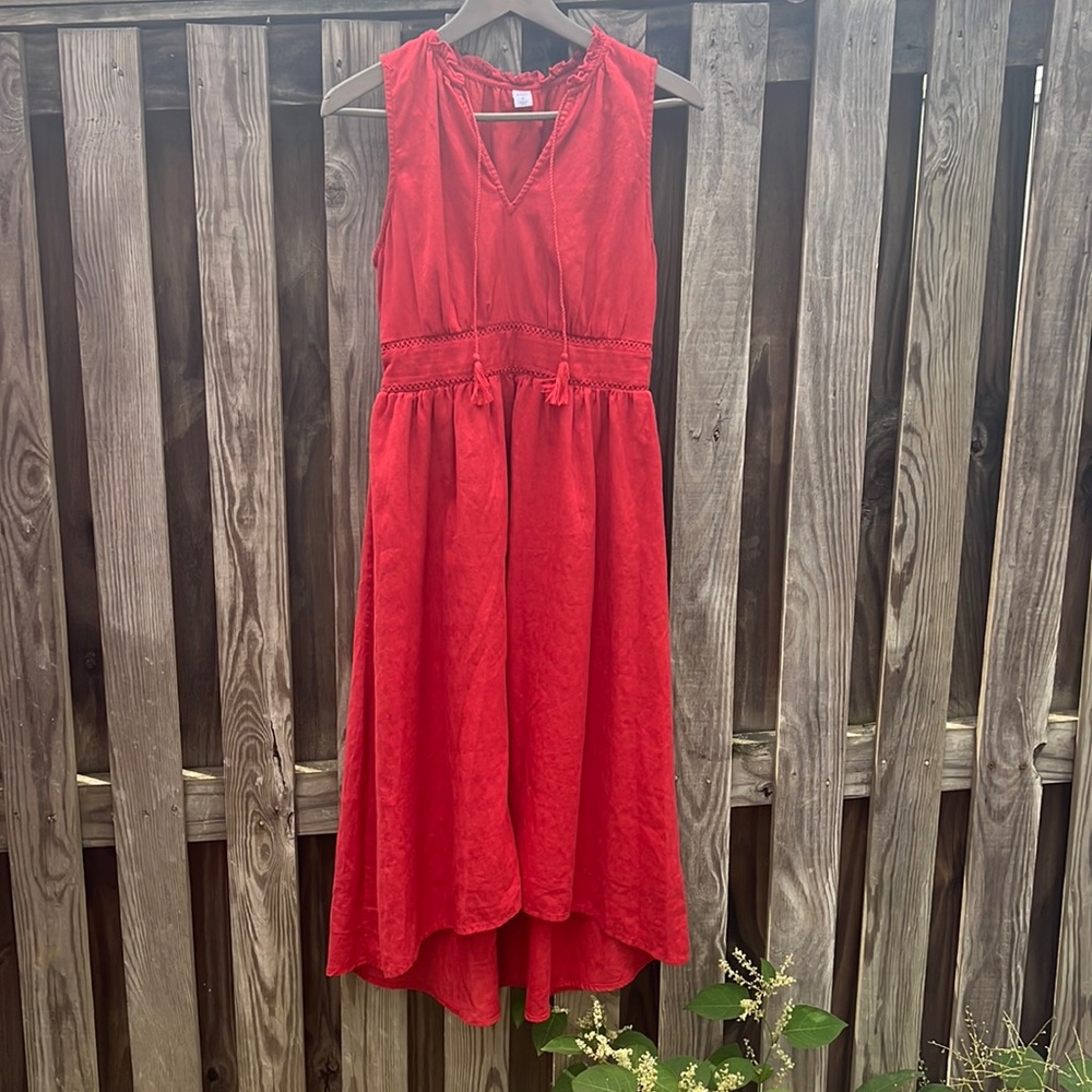 Old Navy red sleeveless dress size small